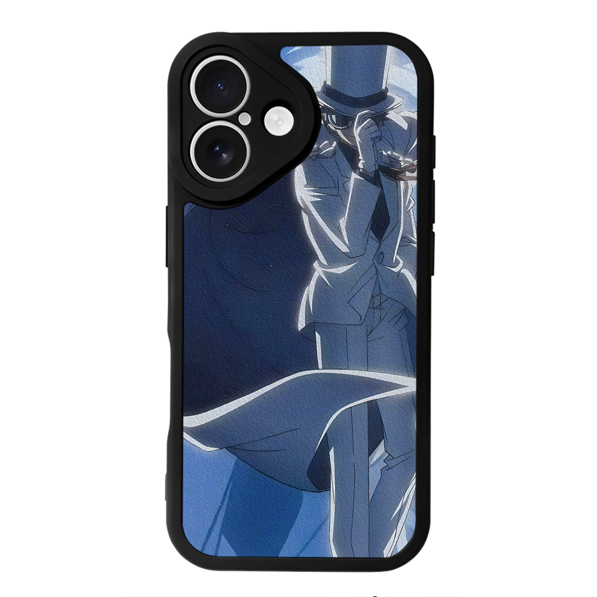 （画像用） 名探偵コナン Detective Conan 【iPhone 16シリーズ対応】シリコンスマホケース（レザー調） 材質：シリコン